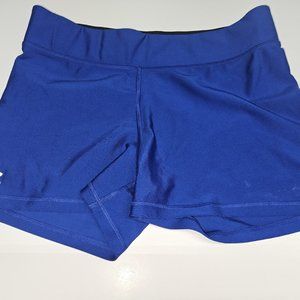 Under Armour Womens Compression Mid Rise Shorty XL Blue